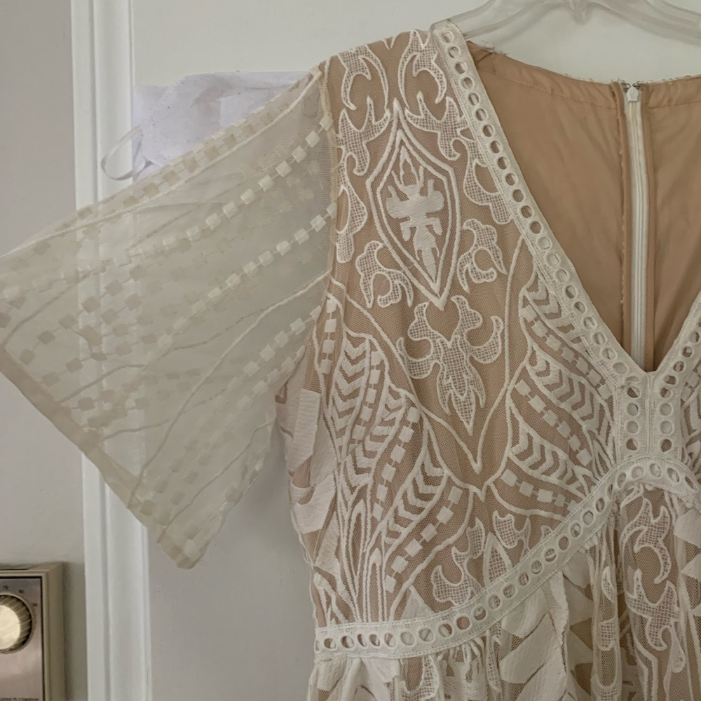 Ivory/ champagne long dress size XXL - Picture 5 of 7
